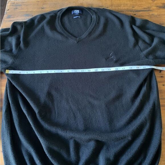 Cutter & Buck Atlanta Braves Insignia Merino Wool Blend Mens Sweater Sz XL - Picture 8 of 10